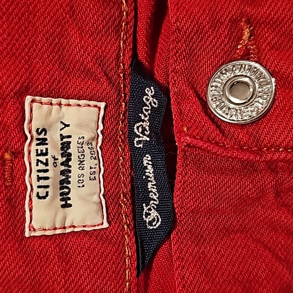 Red jeans